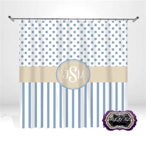 Personalized Custom Shower Curtain Monogram With Name Or