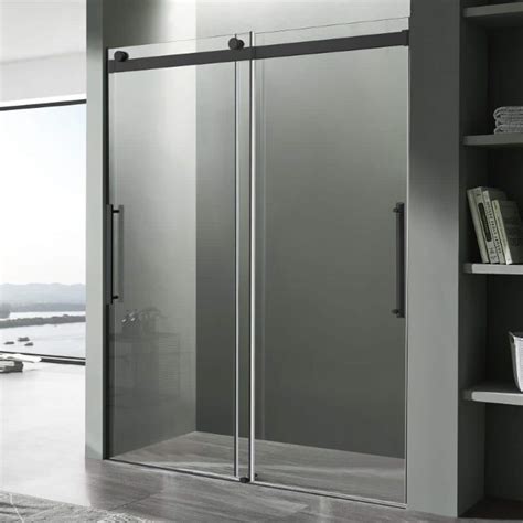 Anzzi Stellar In W X In H Sliding Frameless Shower Door