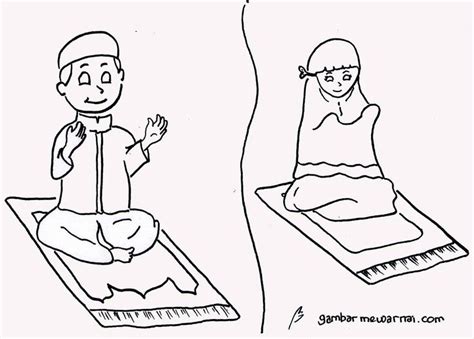 Detail Mewarnai Gambar Anak Sholat Koleksi Nomer 10