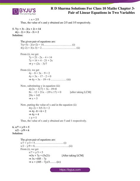 Rd Sharma Solutions For Class Updated For Chapter Pair Of