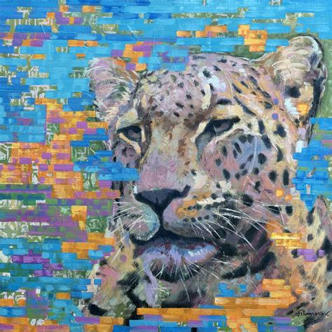 Quo Vadis Nr 4 Leopard Painting By Uwe Fehrmann Saatchi Art