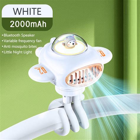 JLFNYA Portable FanCute Pet Fan Baby Stroller Mosquito Repellent