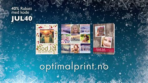 Optimalprint Julekort Optimalprint X Mas Card Youtube