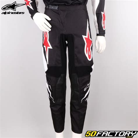 Pantalon Alpinestars Fluid Lucent Noir Et Blanc Quipement Pilote