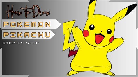 How To Draw Pokemon Pikachu 2 I Step By Step Tutorial Youtube