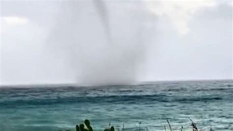 Waterspout Spotted Off Italys Calabrian Coast World News Sky News