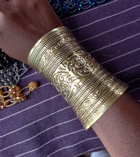 Bangle Cuff Bracelet Brass Bracelet African Bracelet By Caribukenya