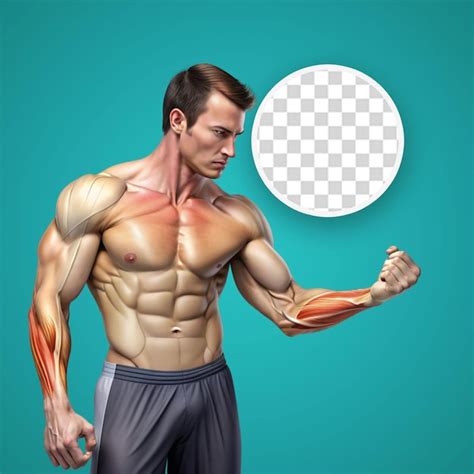 Premium PSD Muscles And Bones In Human Body Illustrations Set Cartoon