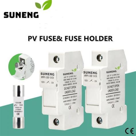 Solar Pv Fuse Holder And PV String Fuse 1000V DC 10X38 For Photovoltaic