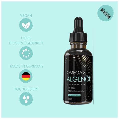 Vegane Omega 3 Algenöl Tropfen 100ml Mvn® Mvn Most Valuable