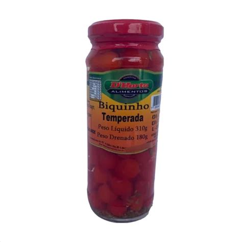 Pimenta Biquinho Temperada Em Conserva 310gr