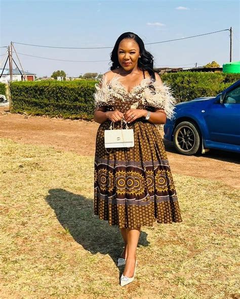 Perfect Shweshwe Traditional Dresses For Lobola Style T