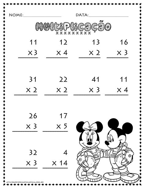 Atividades De Multiplicação Para O 5o Ano EDUCA khondrion