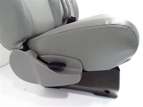 Ford Van Seats E150 E250 E350 Front Bucket Van Seats Gray W Armrests Econoline Stock J1013