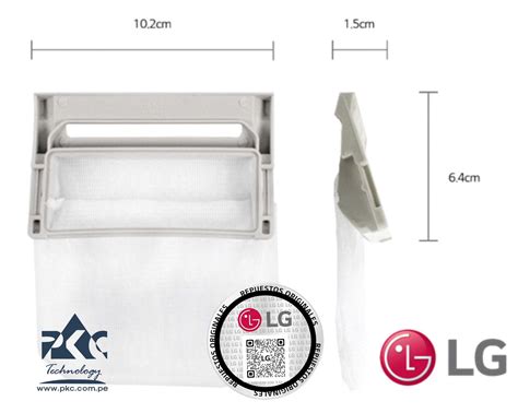 Filtro atrapa pelusa para lavadora LG 3921FZ3147Q Servicio técnico LG