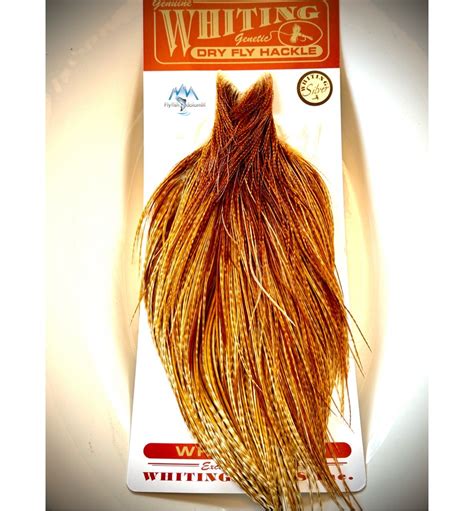 Whiting Silver Cape Barred Dark Ginger Silverbdg Fly Fishing Equipment