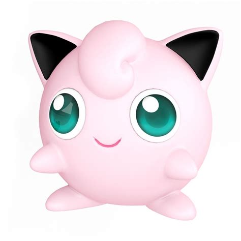 Pokemon Igglybuff Jigglypuff Wigglytuff D Model Max Obj