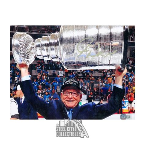 Jim Rutherford Autographed Pittsburgh 9x12 Hockey Photo BAS Steel