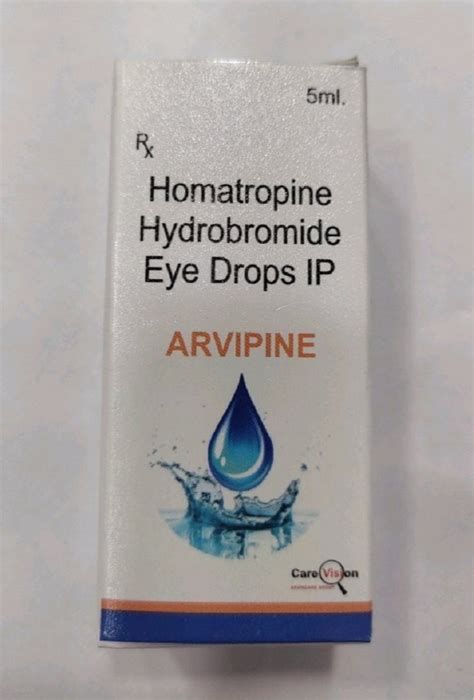 Liquid Arvipine Homatropine Hydrobromide Eye Drops Ip Packaging Type