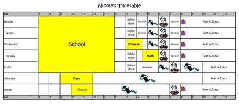 Primary School Kids' Schedules