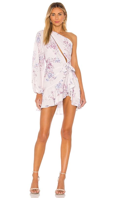 Michael Costello X Revolve Sunny Mini Dress In Lilac Floral ModeSens