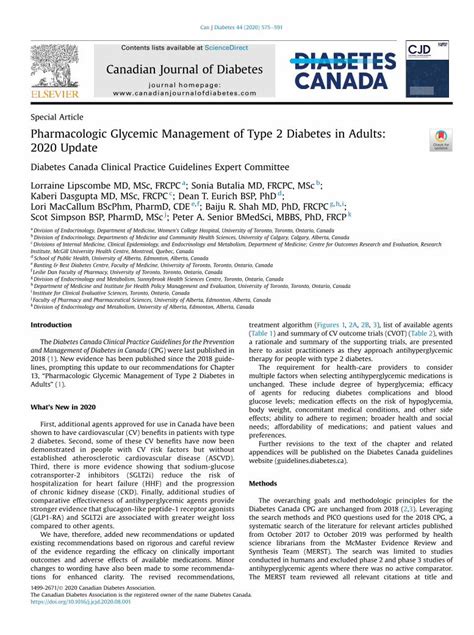 PDF Pharmacologic Glycemic Management Of Type 2 Diabetes In