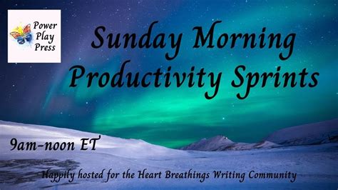 Sunday Morning Productivity Sprints Youtube