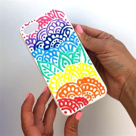 Puffy Paint Diy Phone Cases