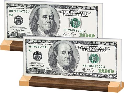 Amazon 2 PCS Dollar Bill Frame Currency Holder Acrylic Dollar