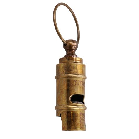 Titanic Pocket Whistle Cruise Ship Boat Decorative Brass Metal Replica