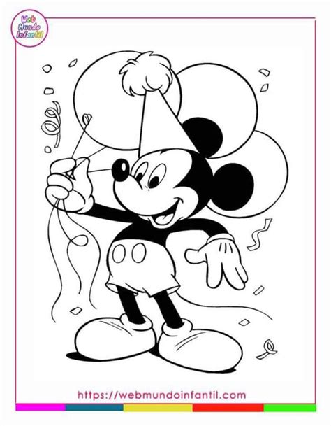 Dibujos Mickey Mouse Para Colorear E Imprimir En Pdf