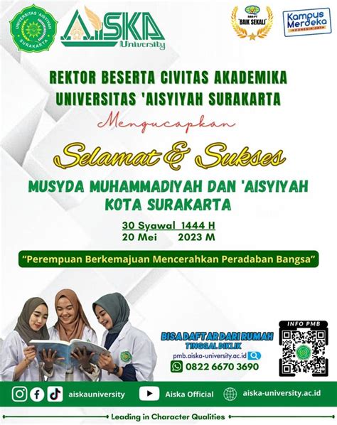 Musyda Muhammadiyah Dan Aisyiyah Surakarta Diselenggarakan Dengan