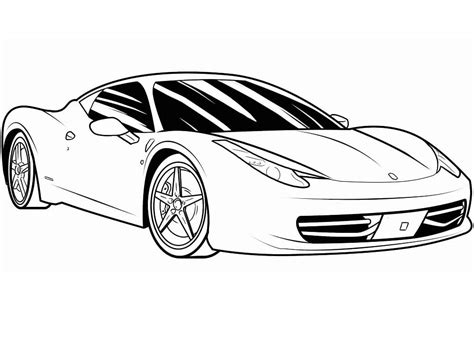 Perfect Ferrari Coloring Page Download Print Or Color Online For Free