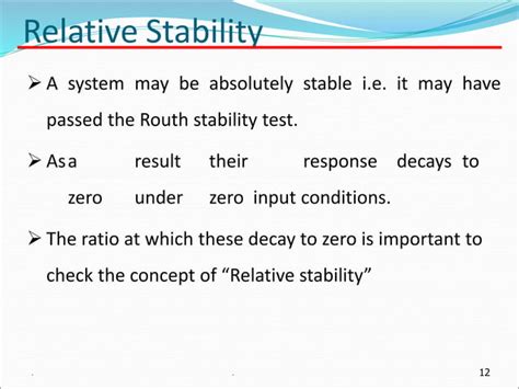 Transfer Function Concepts Of Stability Critical Absolute Relative