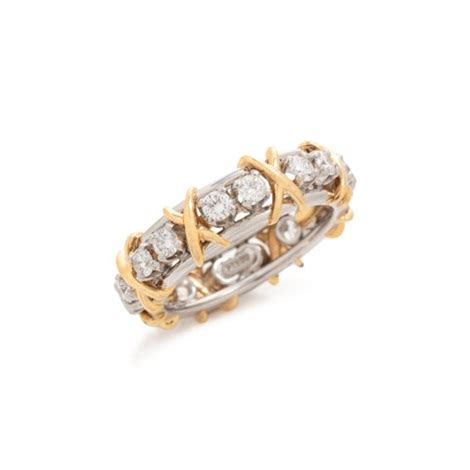 Tiffany Co Schlumberger Studios Diamond Sixteen Stones Ring Par Jean