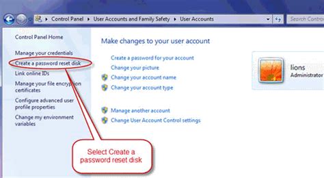 How To Create And Use Password Reset Disk On Windows 7