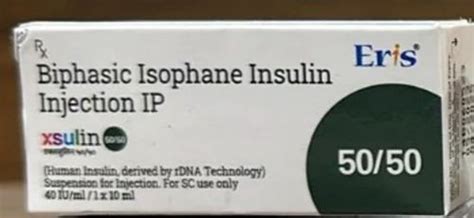 Biphasic Isophane Insulin Injection Ip Strength Iu At Rs Piece