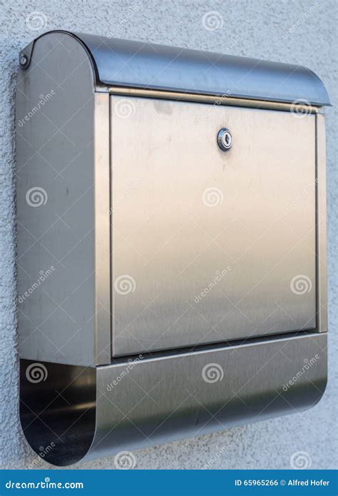 Modern Letterbox Metal Stock Photo Image Of Lockbox 65965266