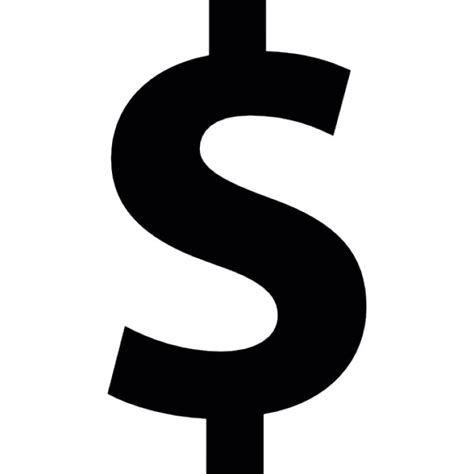 Dollar Currency Line Symbol Number Font Clip Art 227450 Free Icon