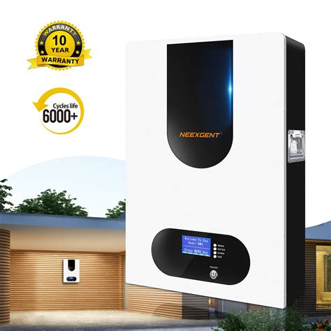 Rechargeable 48v 51 2v Wall Mounted Lifepo4 Lithium Ion Solar Battery Powerwall 100ah 200ah Home