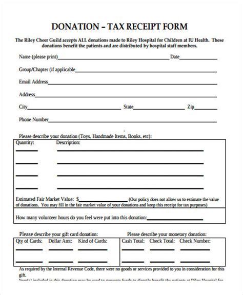 Free 36 Printable Receipt Forms In Pdf Ms Word