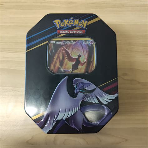 Pokemon Tcg Crown Zenith Tin Galarian Articuno Shields Stamps And Coins