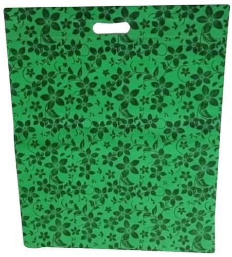 Green Printed Non Woven D Cut Bag At Rs 125 Kg D Cut Non Woven Bags