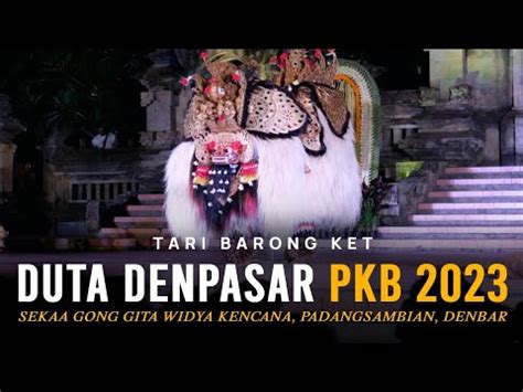 Juara Duta Kota Denpasar Lomba Tari Barong Ket Pesta Kesenian