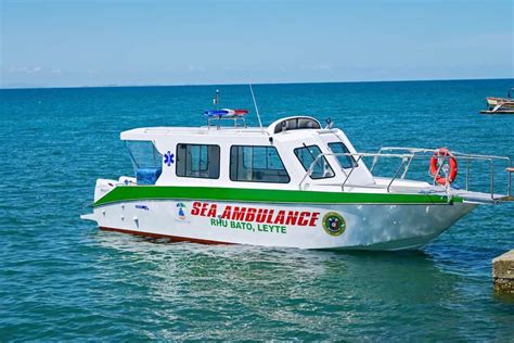 DOH Donates Sea Ambulance To A Leyte Town Leyte Samar Daily News