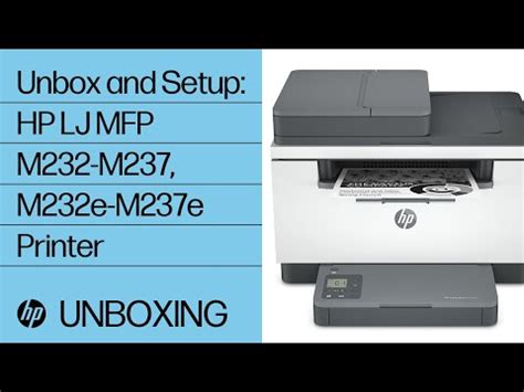 HP LaserJet MFP M234sdwe Printer Setup | HP® Support