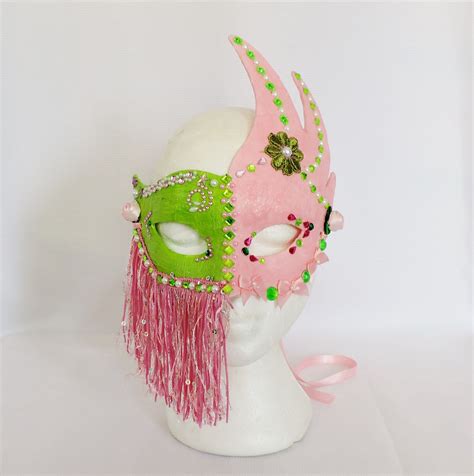 Beaded Masquerade Mask Ooak Mardi Gras Ball Costume Mask Etsy