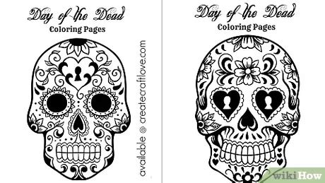 Day Of The Dead Coloring Pages Mask