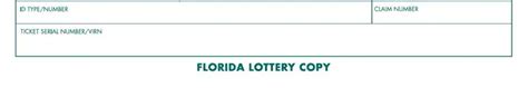 Florida Lottery Claim Form ≡ Fill Out Printable Pdf Forms Online