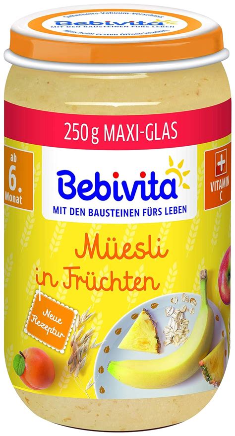 Bebivita Frucht Getreide M Esli In Fr Chten G Amazon De